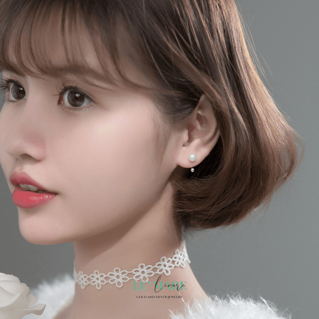 Khuyên tai bạc Le'Mare Jewelry G8347 Le'mare Jewelry LMJ