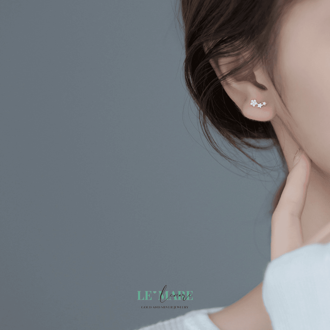 Khuyên tai bạc Le'Mare Jewelry G9436 Le'mare Jewelry LMJ