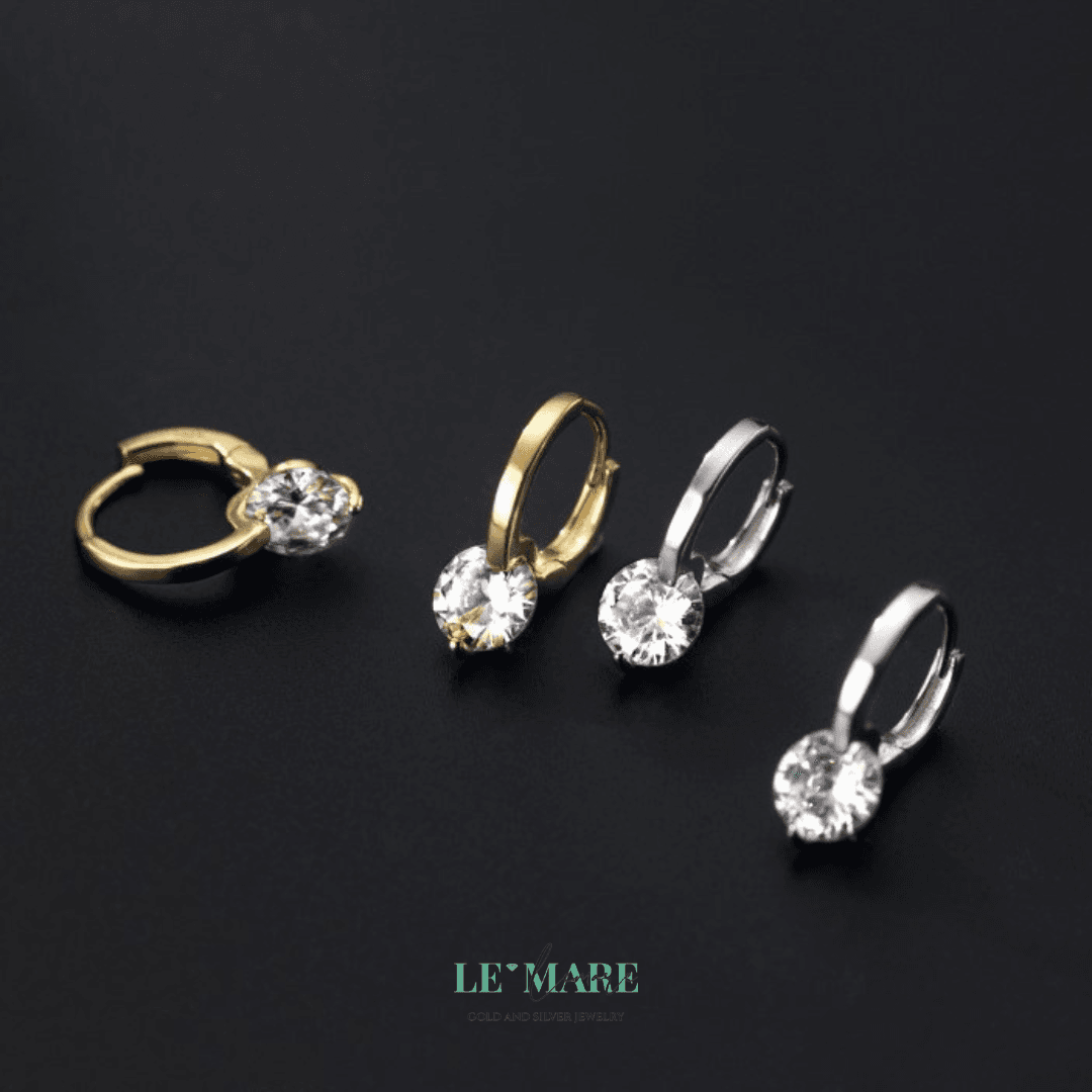 Khuyên tai bạc Le'Mare Jewelry G7190 Le'mare Jewelry LMJ