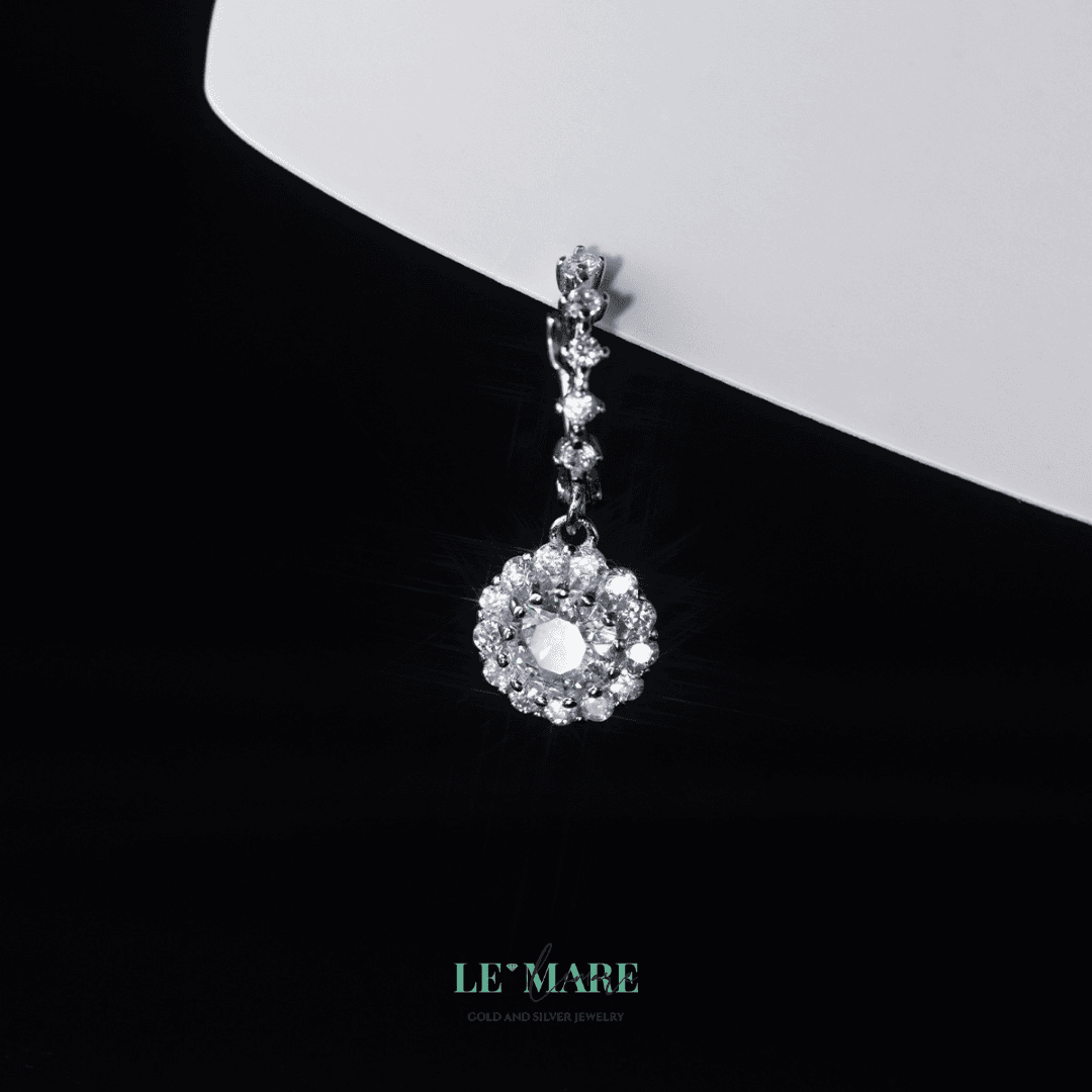 Khuyên tai bạc Le'Mare Jewelry LMJ M01849 Le'mare Jewelry LMJ