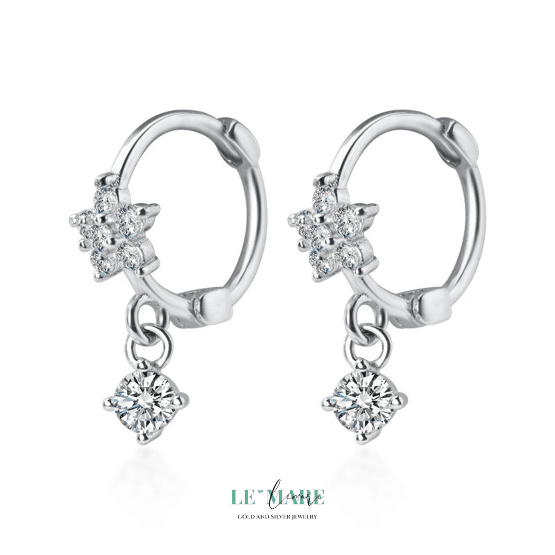 Khuyên tai bạc Le'Mare Jewelry G2312 Le'mare Jewelry LMJ