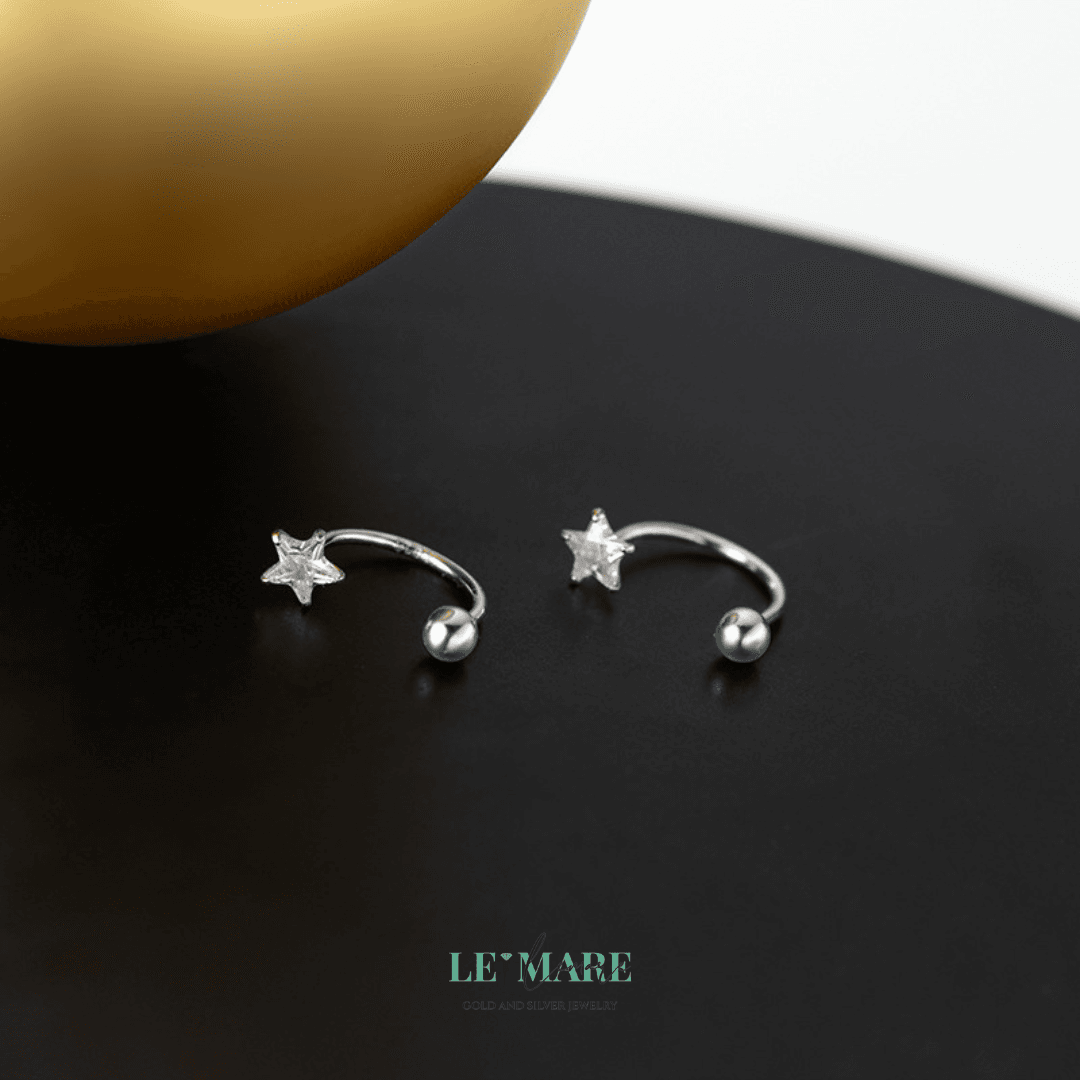 Khuyên tai bạc Le'Mare Jewelry G9427 Le'mare Jewelry LMJ