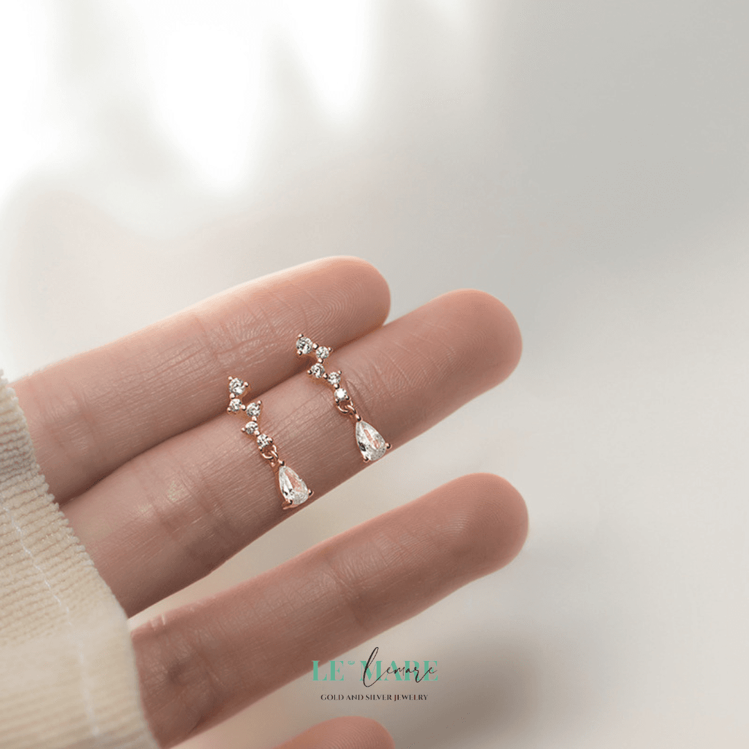 Khuyên tai bạc Le'Mare Jewelry G7791 Le'mare Jewelry LMJ