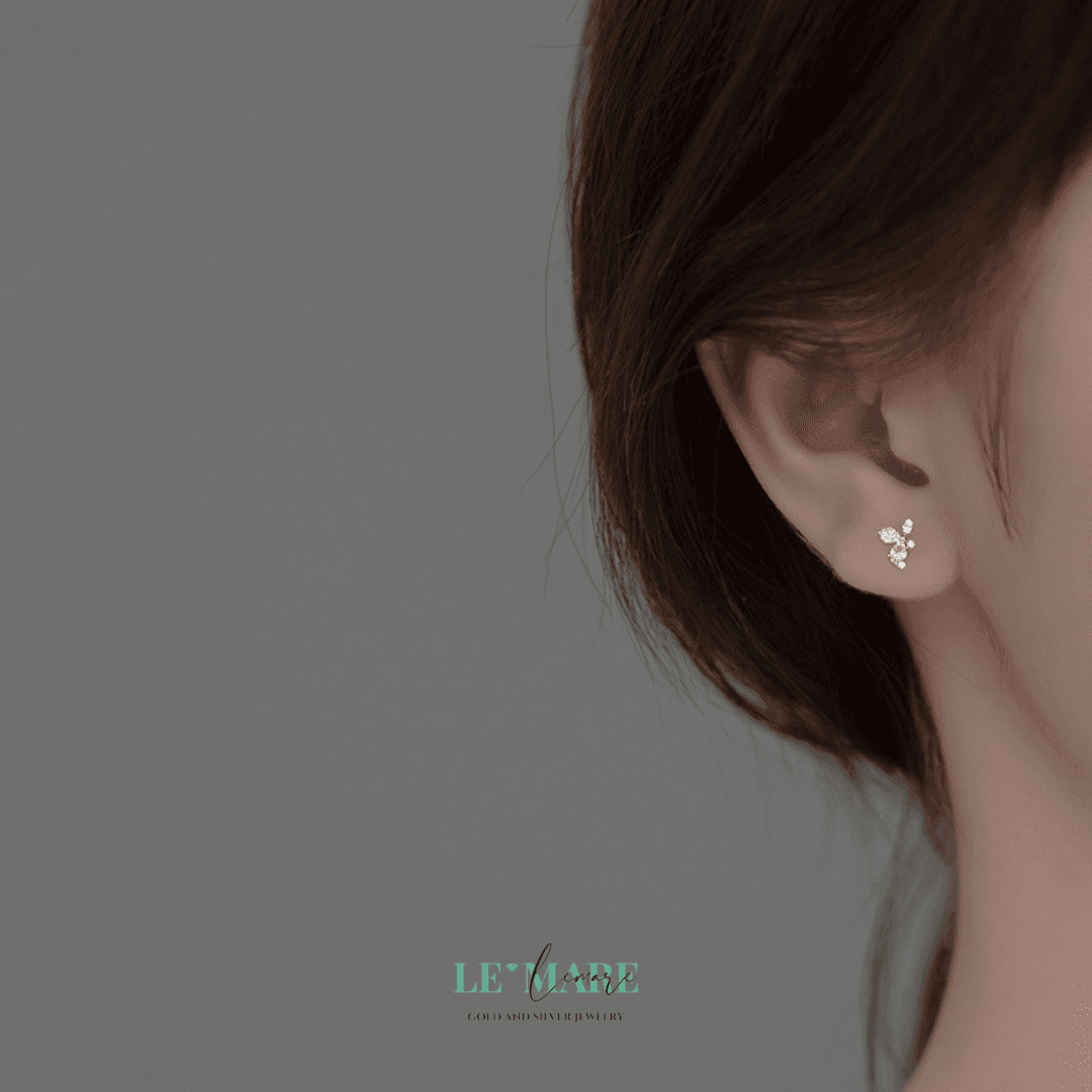 Khuyên tai bạc Le'Mare Jewelry M00506 Le'mare Jewelry LMJ