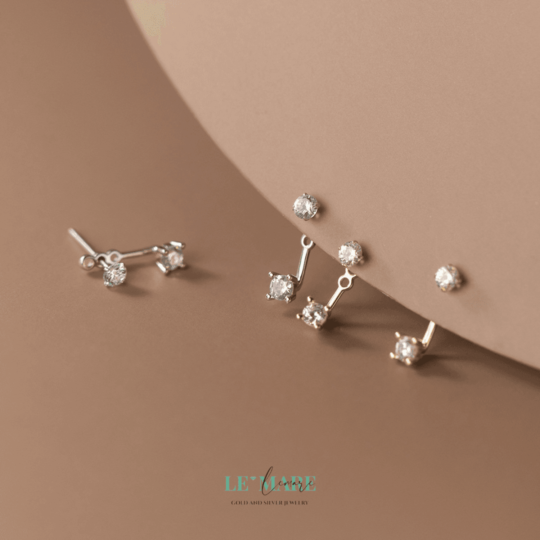 Khuyên tai bạc Le'Mare Jewelry M02729 Le'mare Jewelry LMJ