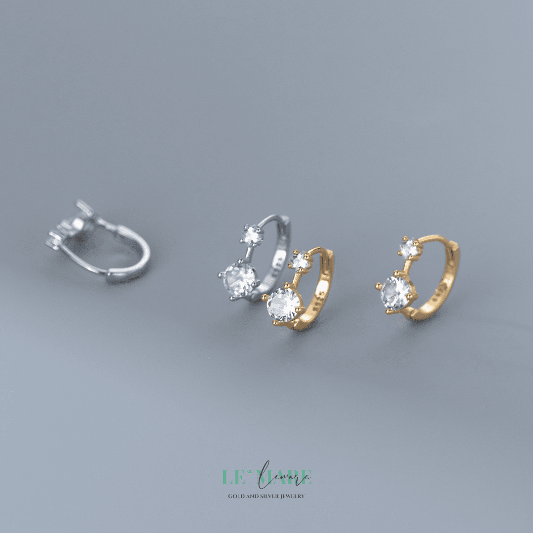 Khuyên tai bạc Le'Mare Jewelry M01319 Le'mare Jewelry LMJ