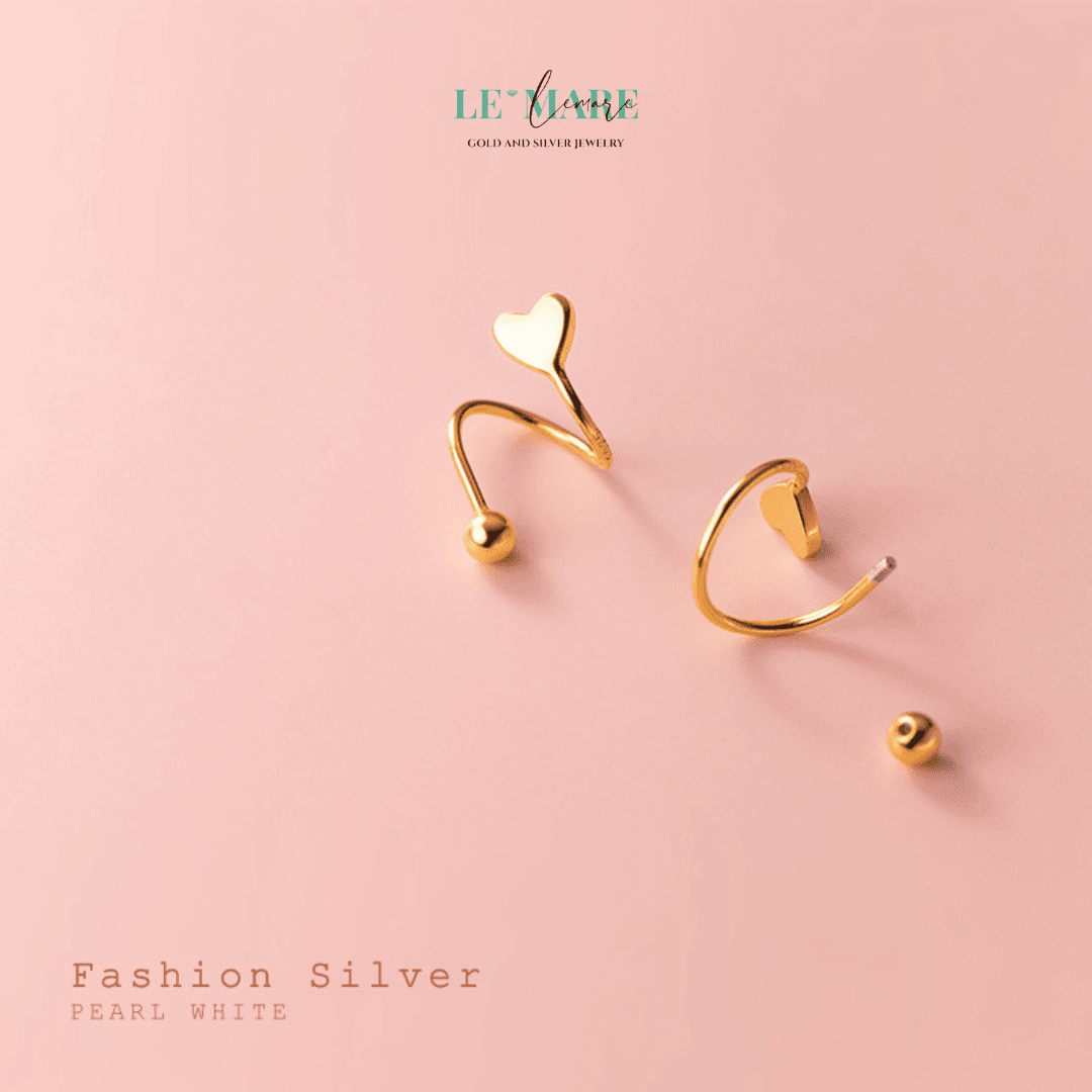 Khuyên tai bạc Le'Mare Jewelry G8899 Le'mare Jewelry LMJ