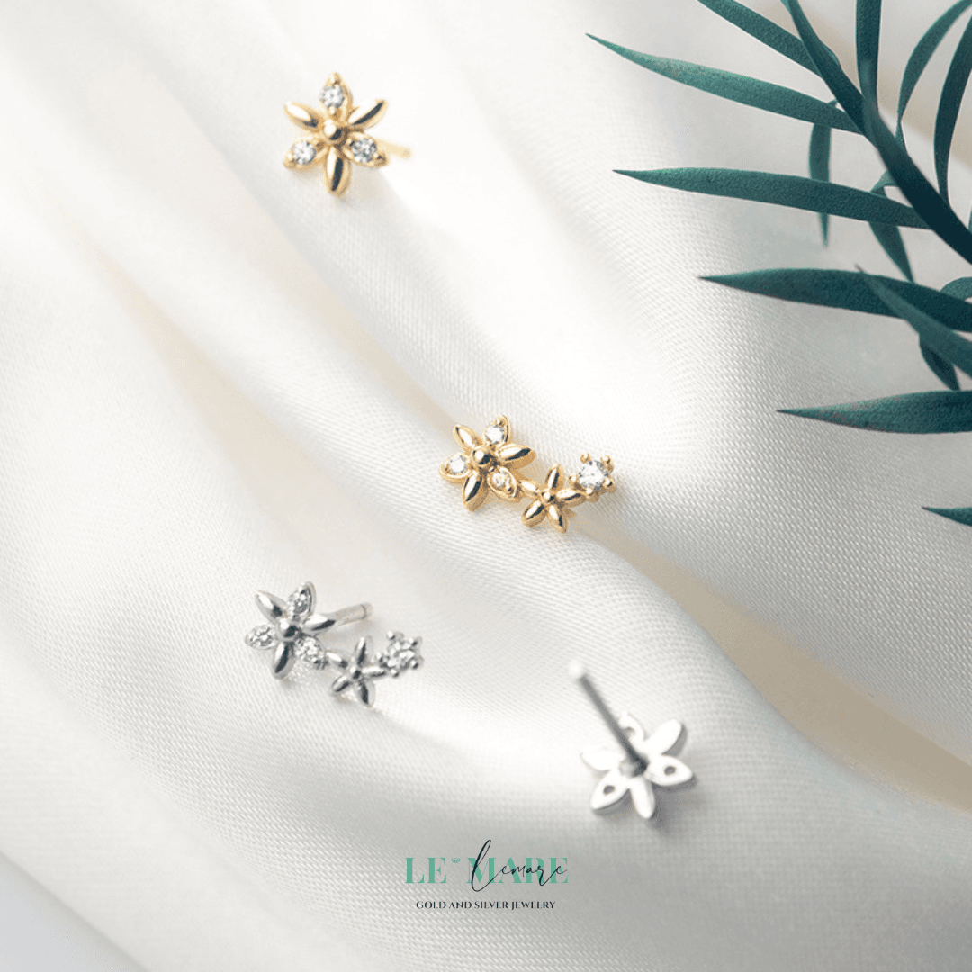 Khuyên tai bạc Le'Mare Jewelry G6378 Le'mare Jewelry LMJ