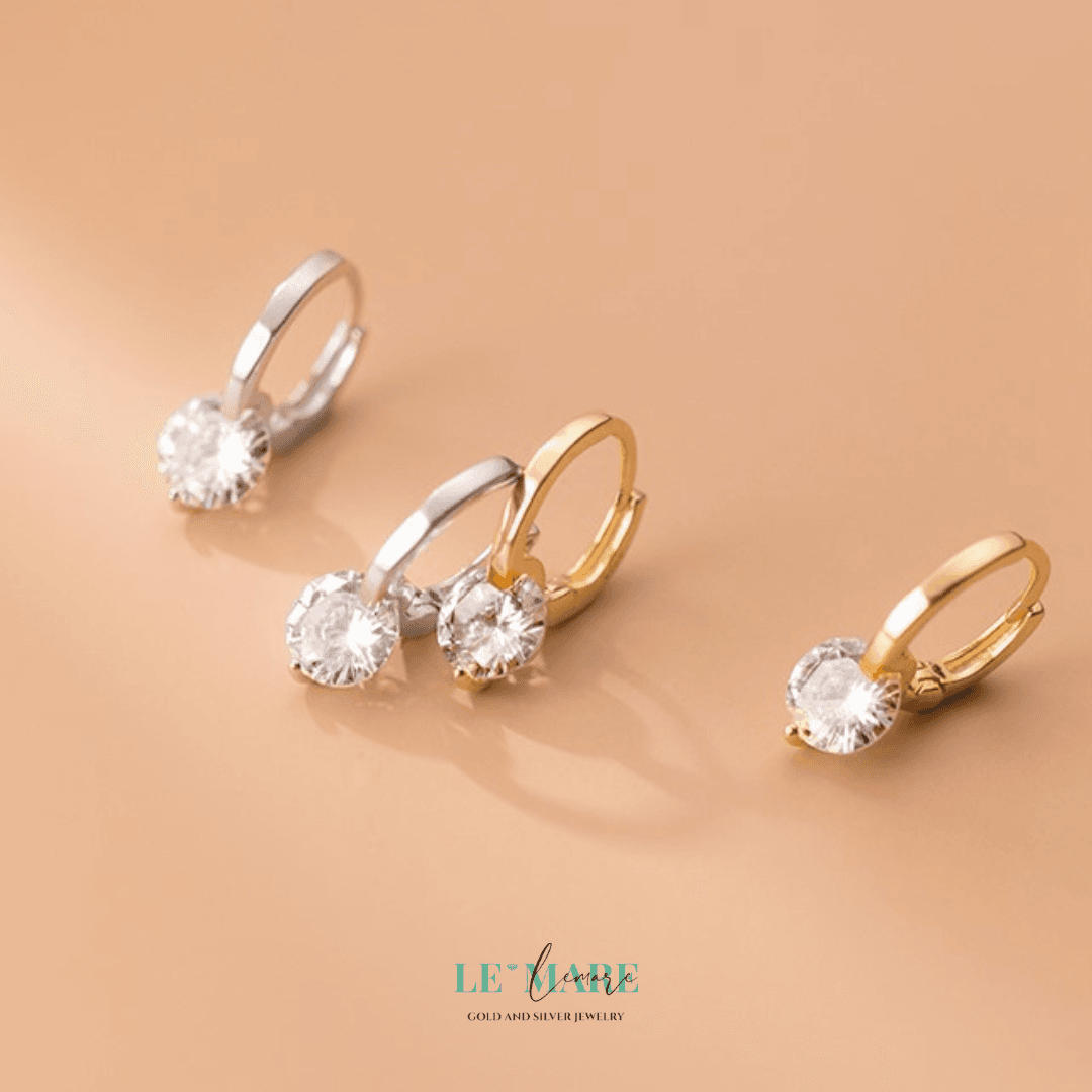 Khuyên tai bạc Le'Mare Jewelry G7190 Le'mare Jewelry LMJ