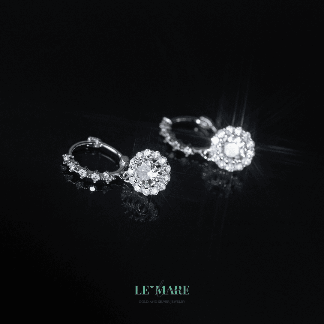 Khuyên tai bạc Le'Mare Jewelry LMJ M01849 Le'mare Jewelry LMJ