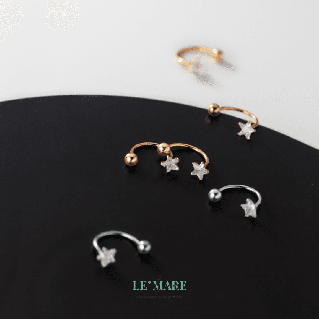 Khuyên tai bạc Le'Mare Jewelry G9427 Le'mare Jewelry LMJ