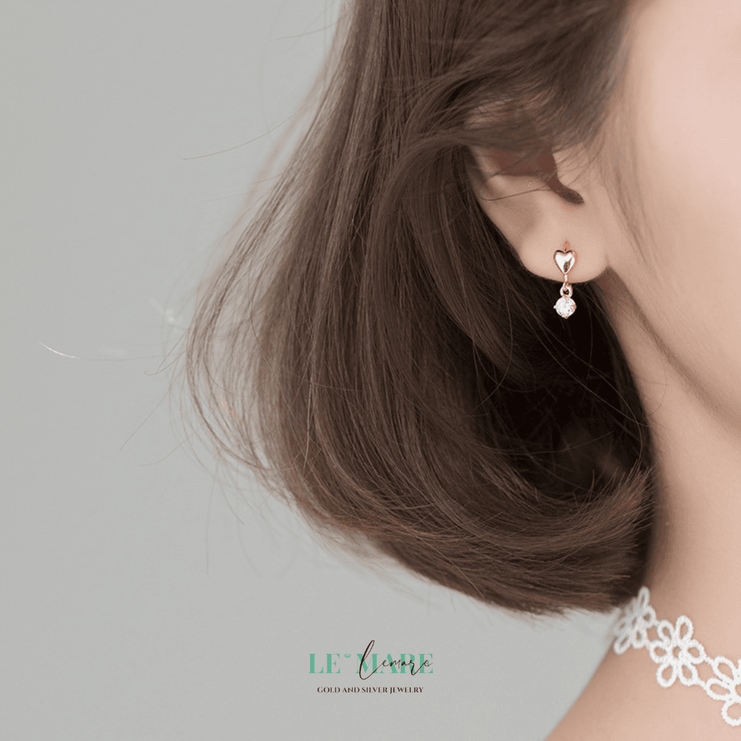 Khuyên tai bạc Le'Mare Jewelry G6654 Le'mare Jewelry LMJ