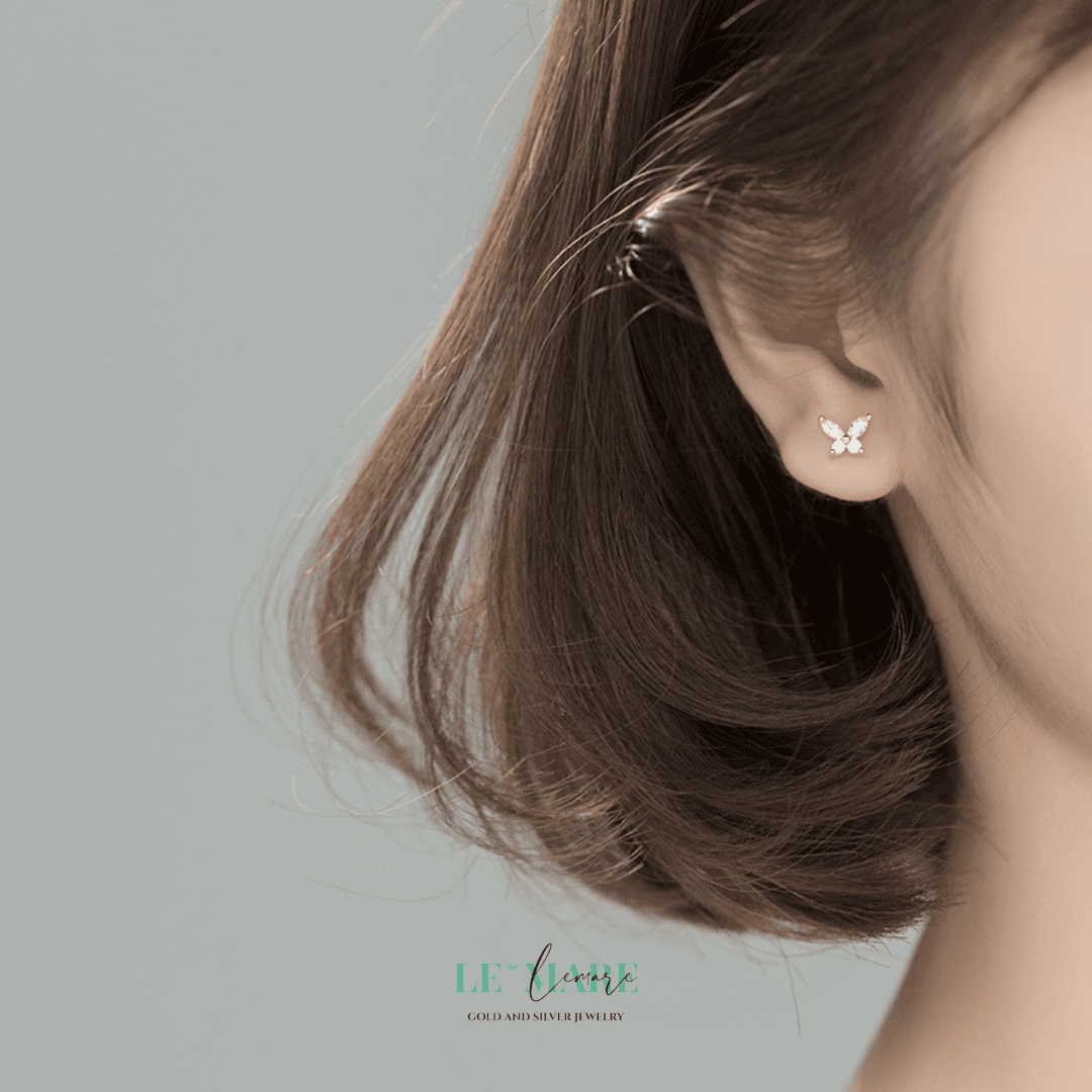 Khuyên tai bạc Le'Mare Jewelry G6460 Le'mare Jewelry LMJ