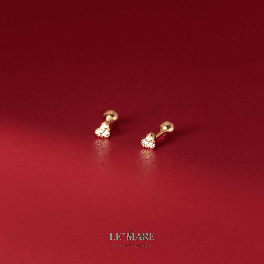 Khuyên tai bạc Le'Mare Jewelry M00081 Le'mare Jewelry LMJ
