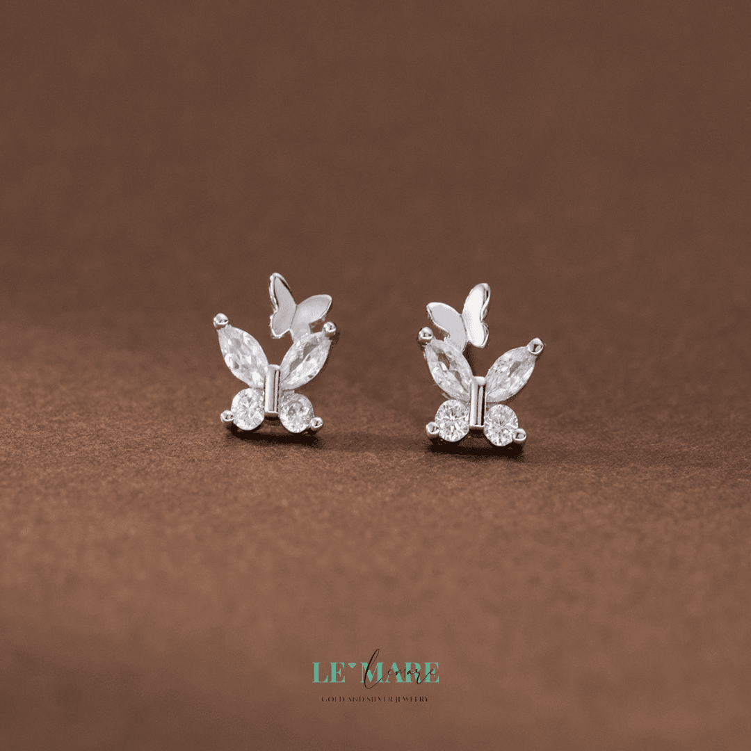 Khuyên tai bạc Le'Mare Jewelry M04404 Le'mare Jewelry LMJ