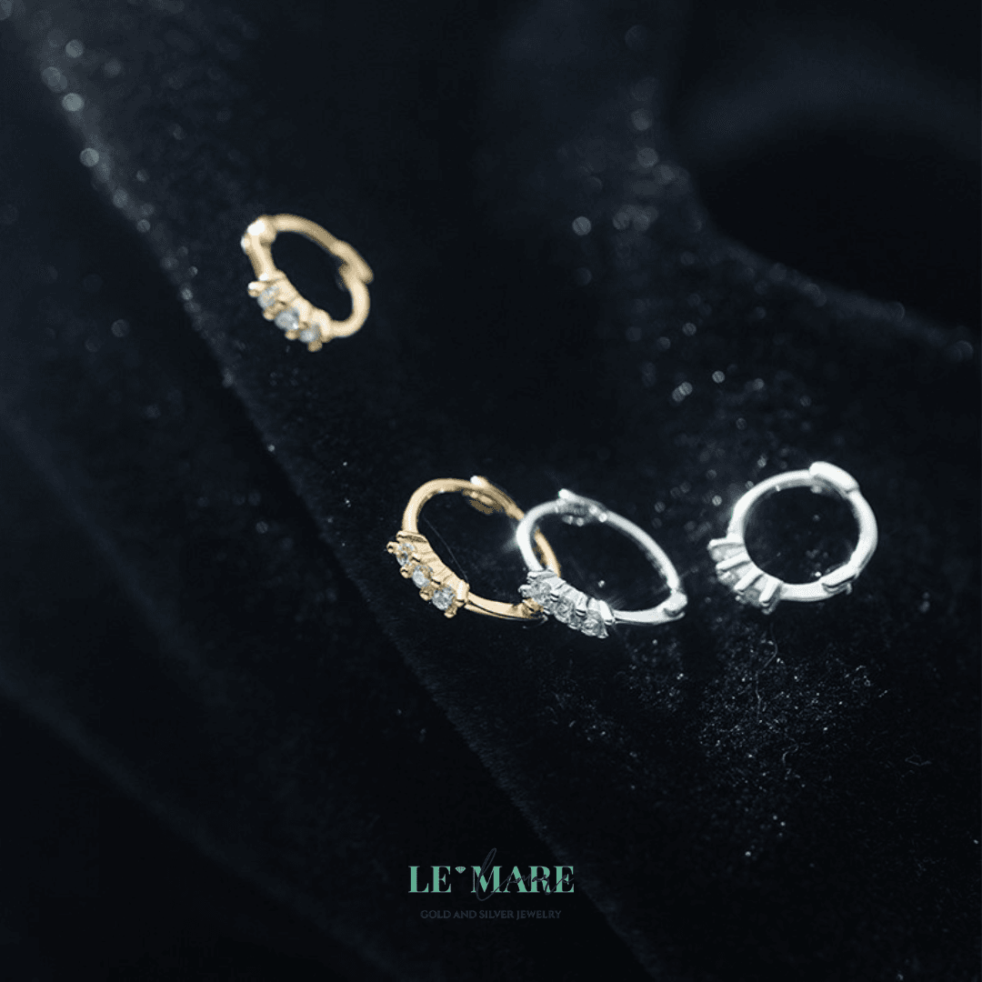 Khuyên tai bạc Le'Mare Jewelry G9046 Le'mare Jewelry LMJ