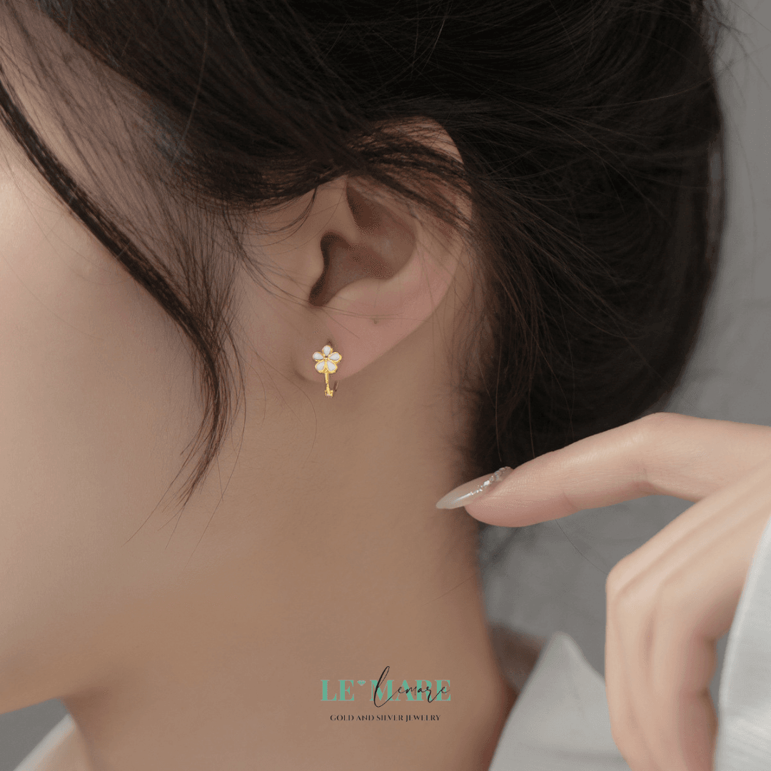 Khuyên tai bạc Le'Mare Jewelry M03547 Le'mare Jewelry LMJ