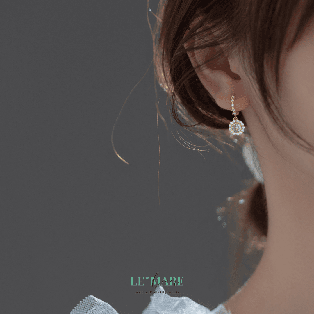 Khuyên tai bạc Le'Mare Jewelry LMJ M01849 Le'mare Jewelry LMJ