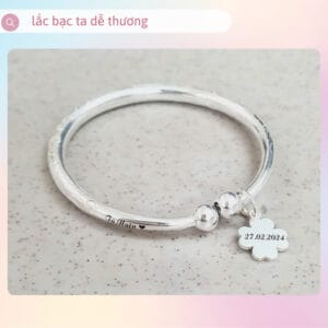Vòng CR01 bạc ta treo charm Khánh bình an Le'Mare Jewelry Vòng CR01 bạc ta treo charm Khánh bình an Le'Mare Jewelry Le'mare Jewelry LMJ