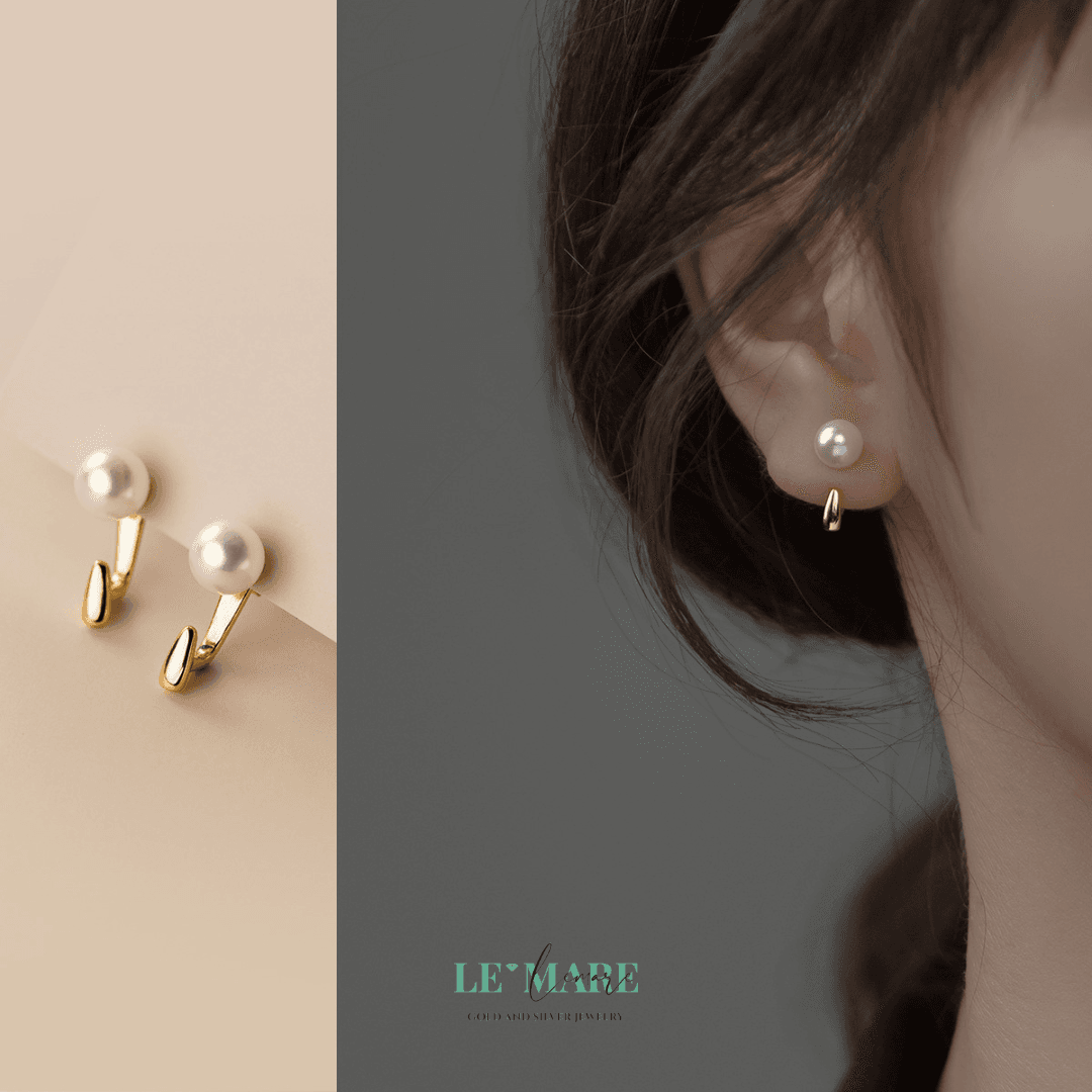 Khuyên tai bạc Le'Mare Jewelry M01343 Le'mare Jewelry LMJ