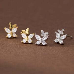 Khuyên tai bạc Le'Mare Jewelry M04404 Le'mare Jewelry LMJ