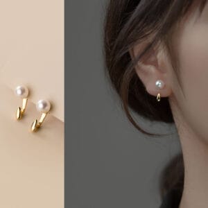 Khuyên tai bạc Le'Mare Jewelry M01343 Le'mare Jewelry LMJ