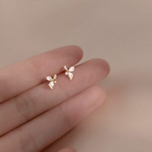 Khuyên tai bạc Le'Mare Jewelry M00506 Le'mare Jewelry LMJ