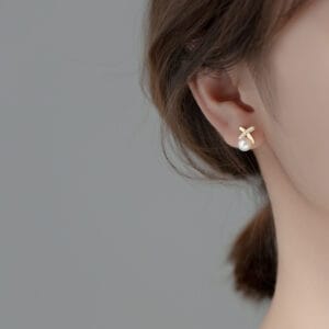 Khuyên tai bạc Le'Mare Jewelry G8965 Le'mare Jewelry LMJ