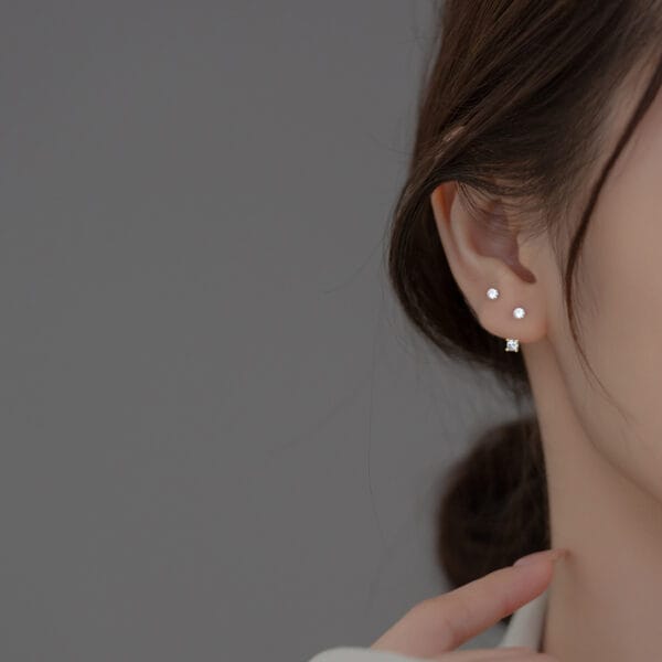Khuyên tai bạc Le'Mare Jewelry M02729 - Ảnh 5