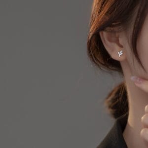 Khuyên tai bạc Le'Mare Jewelry M02329 Le'mare Jewelry LMJ