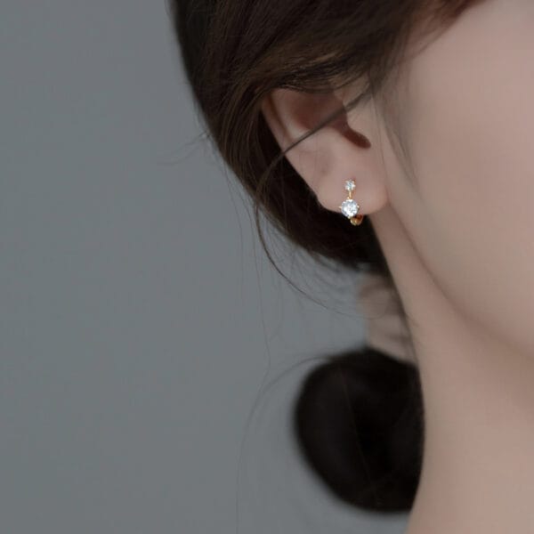 Khuyên tai bạc Le'Mare Jewelry M01319 - Ảnh 5