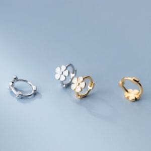 Khuyên tai bạc Le'Mare Jewelry M01439 Le'mare Jewelry LMJ
