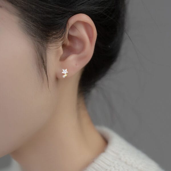 Khuyên tai bạc Le'Mare Jewelry M03345 - Ảnh 4