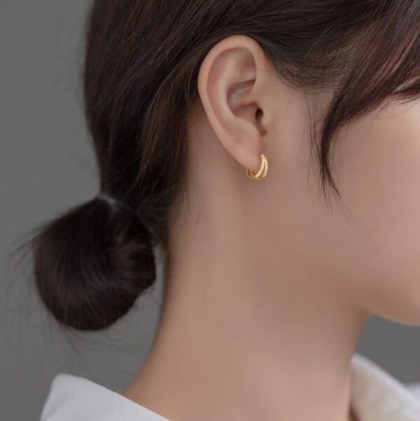 Khuyên tai bạc Le'Mare Jewelry M02243 - Ảnh 2