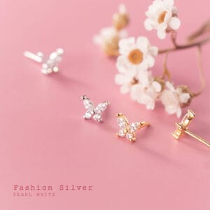 Khuyên tai bạc Le'Mare Jewelry G6460 Le'mare Jewelry LMJ