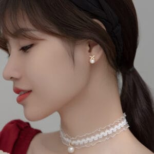 Khuyên tai bạc Le'Mare Jewelry G8965 Le'mare Jewelry LMJ