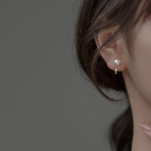 Khuyên tai bạc Le'Mare Jewelry M01343 Le'mare Jewelry LMJ