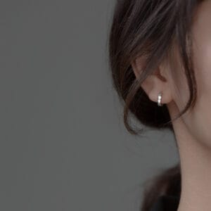 Khuyên tai bạc Le'Mare Jewelry M00627 Le'mare Jewelry LMJ