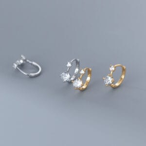 Khuyên tai bạc Le'Mare Jewelry M01319 Le'mare Jewelry LMJ