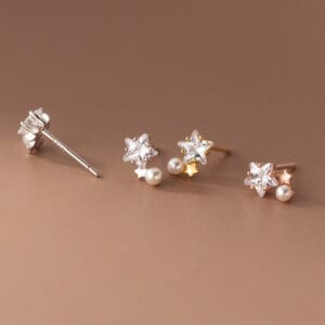 Khuyên tai bạc Le'Mare Jewelry M03345 Le'mare Jewelry LMJ