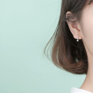 Khuyên tai bạc Le'Mare Jewelry G0733 Le'mare Jewelry LMJ