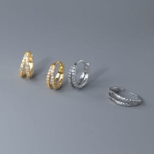 Khuyên tai bạc Le'Mare Jewelry M02243 Le'mare Jewelry LMJ