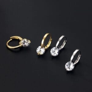Khuyên tai bạc Le'Mare Jewelry G7190 Le'mare Jewelry LMJ
