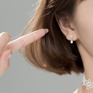 Khuyên tai bạc Le'Mare Jewelry G7118 Le'mare Jewelry LMJ