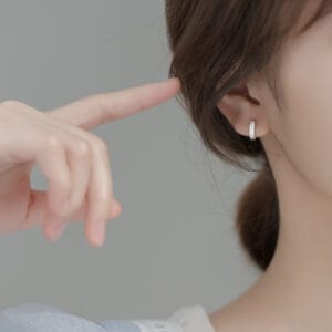 Khuyên tai bạc Le'Mare Jewelry G8951 Le'mare Jewelry LMJ