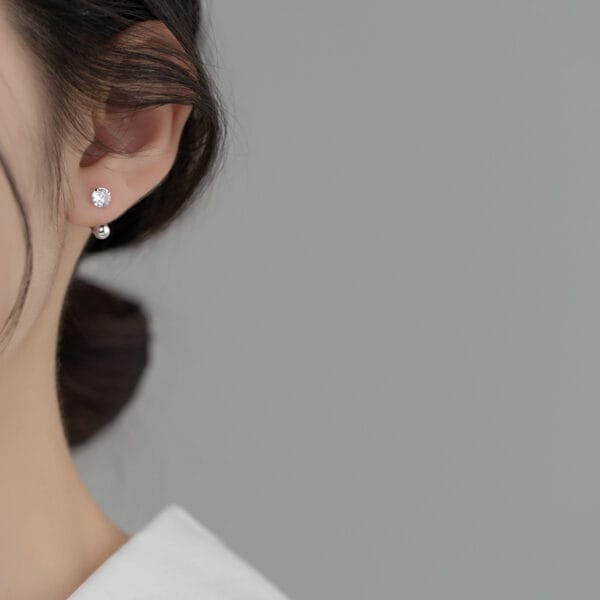 Khuyên tai bạc Le'Mare Jewelry M04062 - Ảnh 4