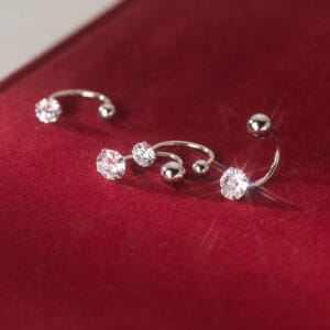 Khuyên tai bạc Le'Mare Jewelry M04062 Le'mare Jewelry LMJ
