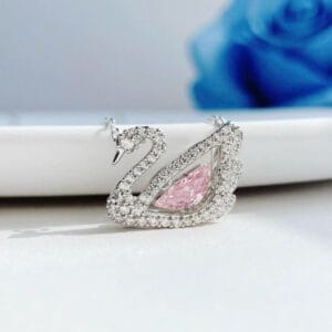 Dây chuyền thiên nga bạc và đá Cubic Zirconia Le'Mare Jewelry – Gợi ý món quà độc đáo và ý nghĩa dành tặng người phụ nữ trân quý trong các dịp kỷ niệm, ngày lễ , 20/10, 20/11, 8/3 ... Le'mare Jewelry LMJ