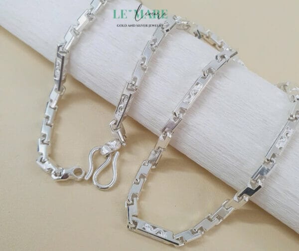 Dây chuyền bạc nam sợi móc LM0012 Le'Mare Jewelry – Gợi ý món quà độc đáo và ý nghĩa dành tặng nam giới trong các dịp sinh nhật, ngày kỷ niệm, lễ tết, giáng sinh - năm mới.... - Ảnh 2