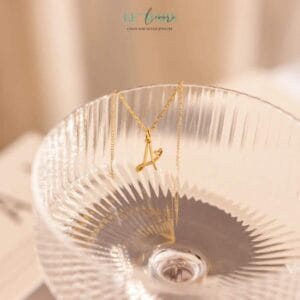 Initial Heart Necklace • Dây chuyền Chữ cái trái tim Vàng/Bạc LMJ Initial Heart Necklace • Dây chuyền Chữ cái trái tim Vàng/Bạc LMJ Le'mare Jewelry LMJ